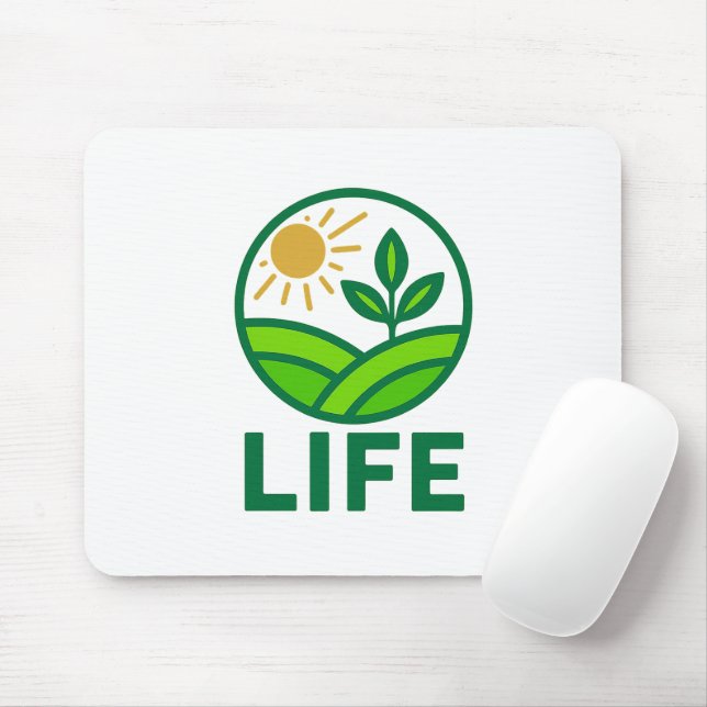 LIFE Mousepad - Miljövänlig naturdesign för arbete Musmatta (Med mus)