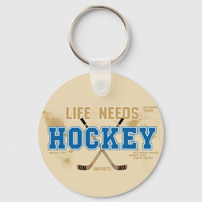 Life Needs Hockey Nyckelring (Framsida)