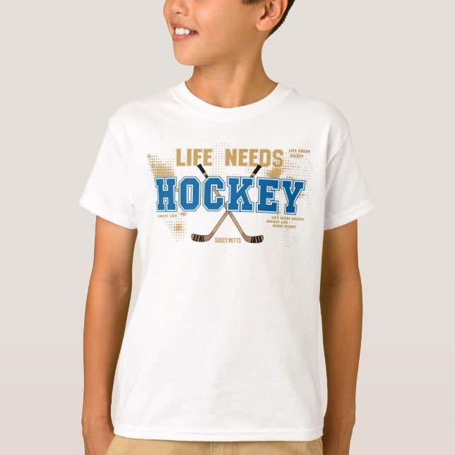 Life Needs Youth Hockey Tee (Framsida)