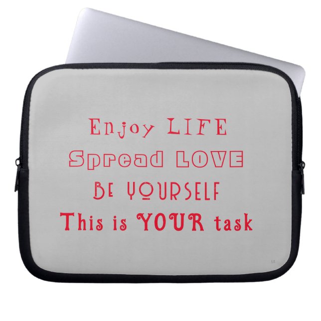 Life och Kärlek - Electronics Bag Laptop Fodral (Framsidan)