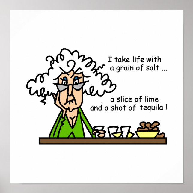 Life och Tequila Humor Poster (Framsidan)