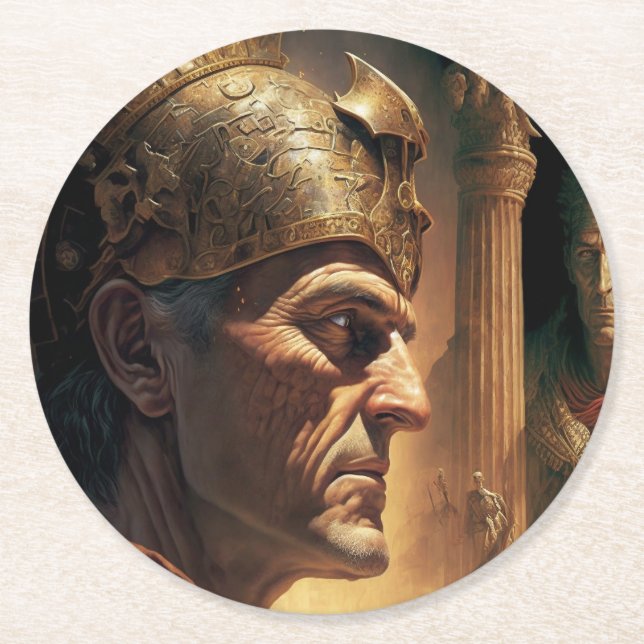 Life of Nicias and Crassus Underlägg Papper Rund (Framsidan)