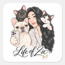 Life of Zie™ | Söt husdjurporträttdekal