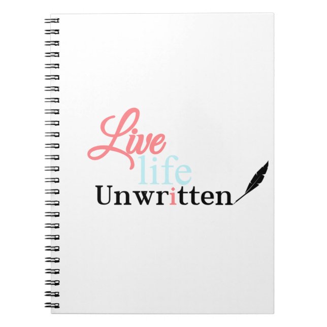 Life Oskriven Journal Anteckningsbok (Framsidan)