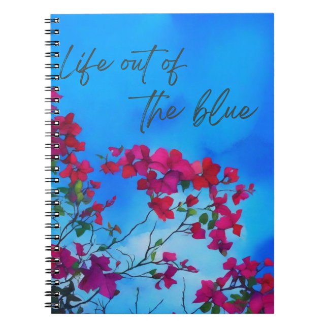 Life out of the blue anteckningsbok (Framsidan)
