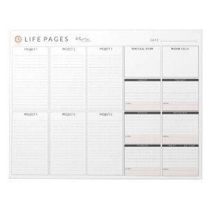 LIFE PAGES Planner by between Carpools Anteckningsblock