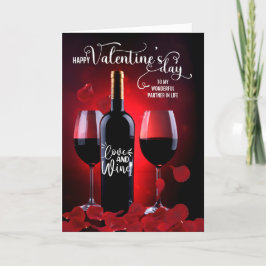Life Partner Romantic Ro Petals Vin Valentine Helgkort