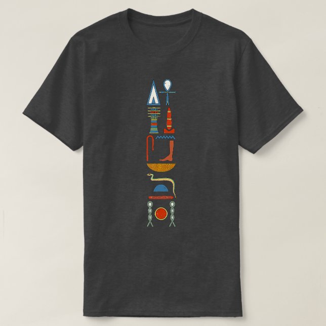 Life Prosperity Health Forever Ancient Egyptian Hi T Shirt (Design framsida)