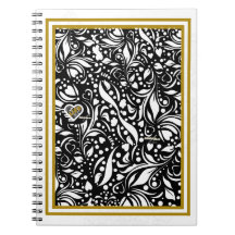 Life Quote Black Paisley Spiral-fotodator