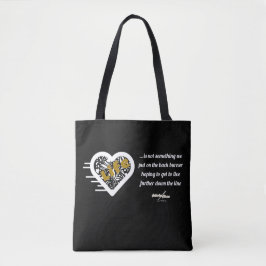 Life Quote Black Tote av Poet Adiela Akoo Tygkasse