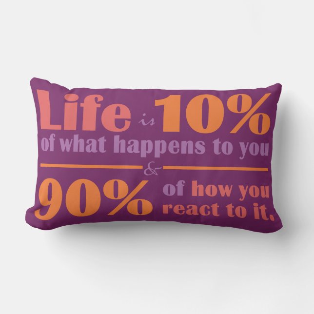 Life QUOTE dekorativ kudde (Framsida)