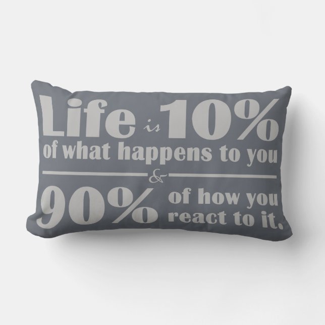Life QUOTE dekorativ kudde (Framsida)