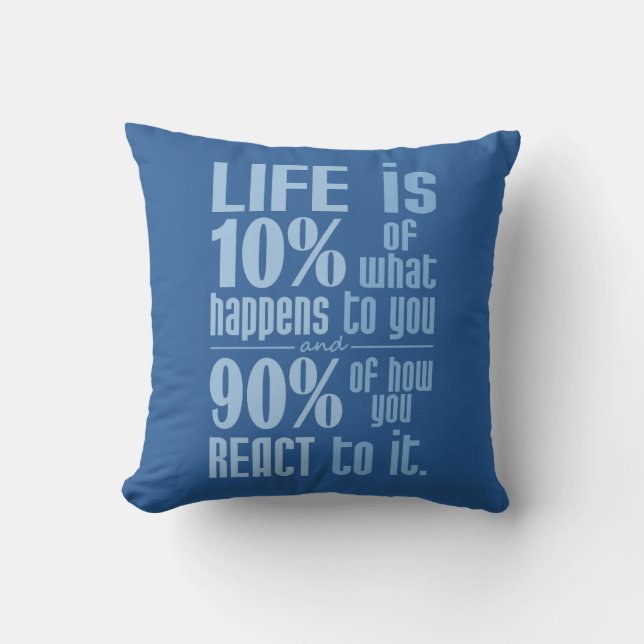 Life QUOTE dekorativ kudde (Framsida)