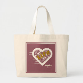 Life Quote Grape Tote av Poet Adiela Akoo Jumbo Tygkasse