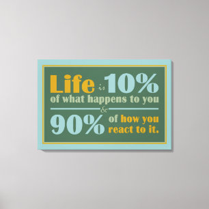 LIFE QUOTE-kanvastryck Canvastryck