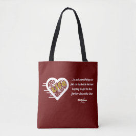 Life Quote Maroon Tote av Poet Adiela Akoo Tygkasse