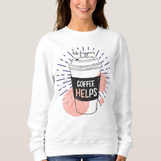 Life råkar kaffe hjälper lustigt kaffe älskare t shirt