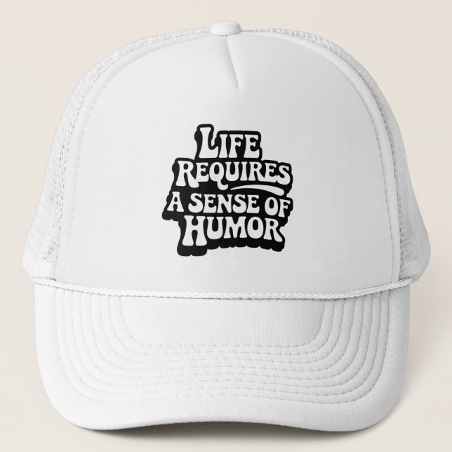 "Life Requires A Sense Of Humor" Keps (Framsida)