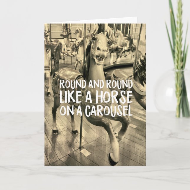 LIFE RIDE-gratulationskort Tack Kort (Framsida)