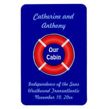 Life Ring Anpassningsbar Vert. Stateroom-dörrmarkö