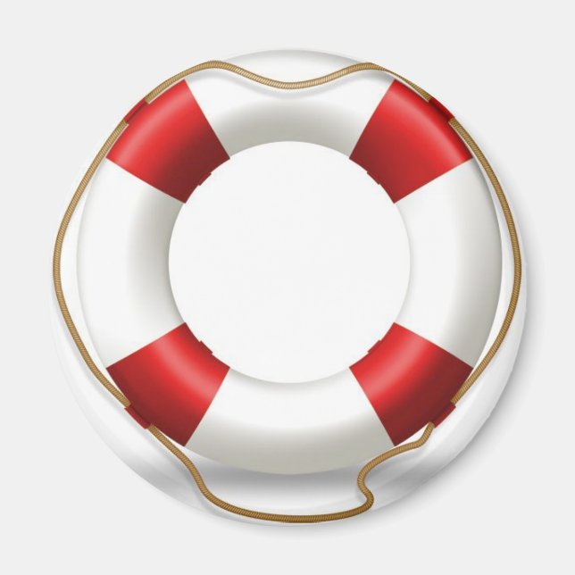 Life Ring Preserver Magnet (Framsidan)