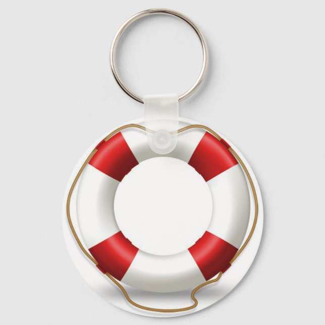 Life Ring Preserver Nyckelring (Framsida)