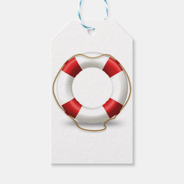 Life Ring Preserver Presentetikett (Framsidan)