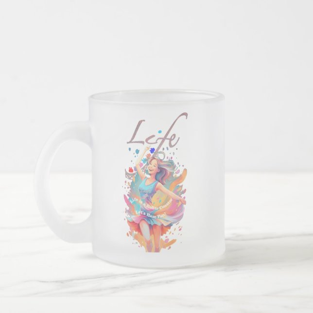 Life,roller coaster, Let's have fun! Frostad Glasmugg (Vänster)