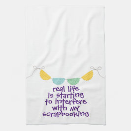 Life & Scrapbooking Tea Towel Kitchen Towel Towel Kökshandduk