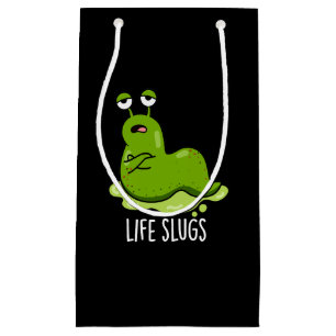 Life Slugs Funny Animal Pun Mörk BG