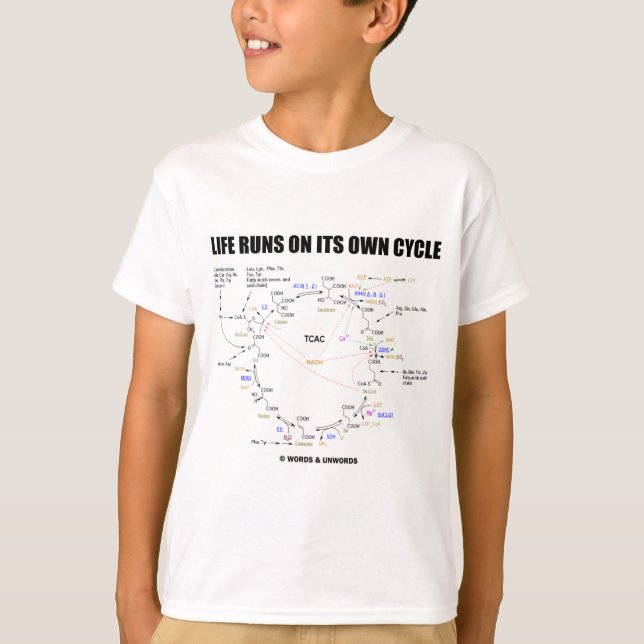 Life Springa under sin egen cykel (kretskscykel -  Tee Shirt (Framsida)