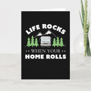 Life Sten Funny Motorhome Camping Gift Kort