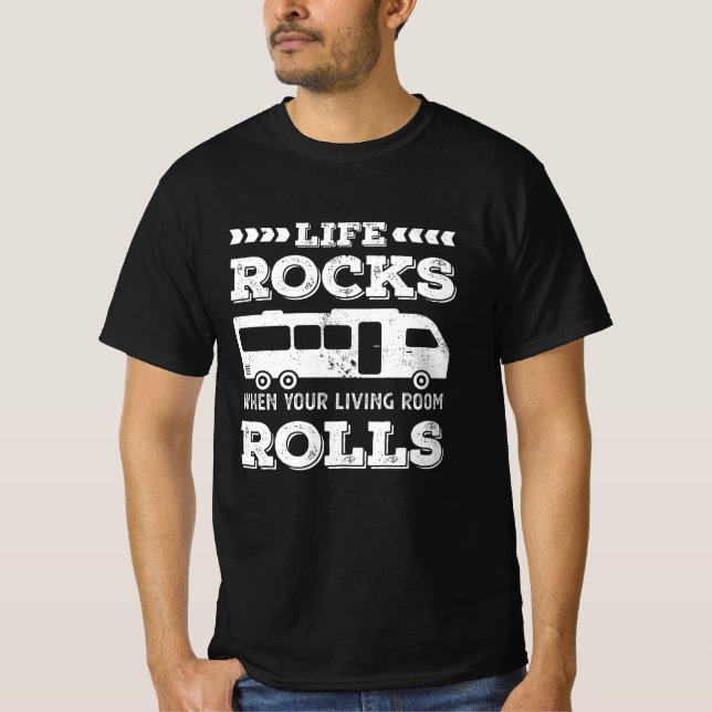 Life Sten - Funny RV Motorhome Gift T Shirt (Framsida)