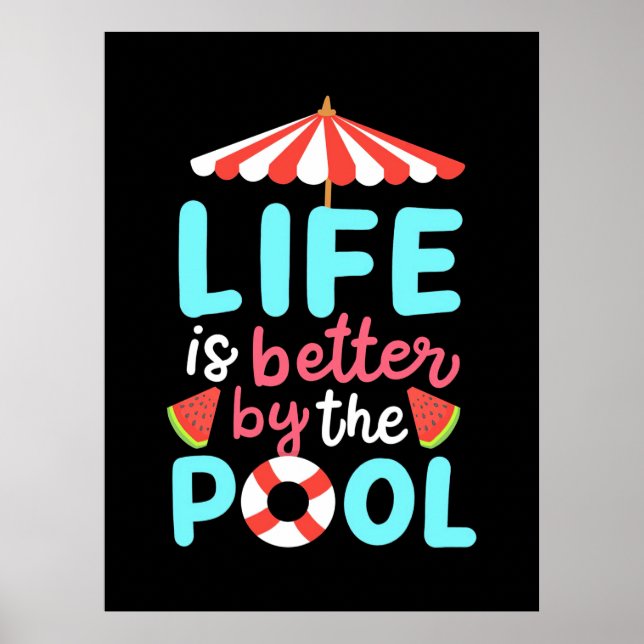 Life Swimmer är bättre i Bassäng Poster (Framsidan)
