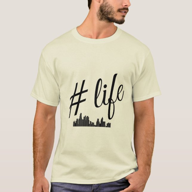 #life t-shirt för stadslivet älskare (Framsida)