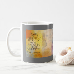 Life till KORT Friedrich Nietzsche, citat mugg