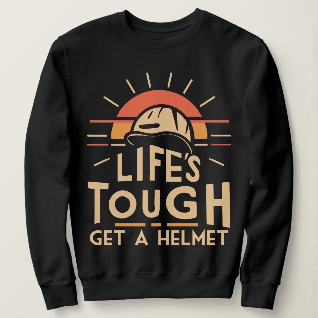 Life Tuff får en hjälm T Shirt (Design framsida)