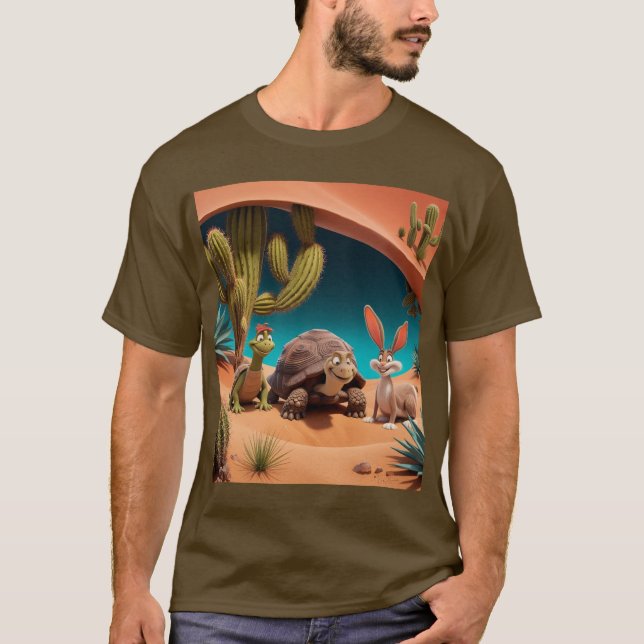 Life under the surface of the desert t shirt (Framsida)