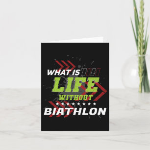 Life utan Biathlon Funny Sports Humor Games Bia Kort