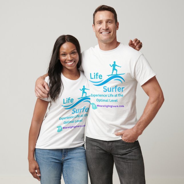 Life Wave Surfer Wearelightgivers.com T Shirt (Unisex)