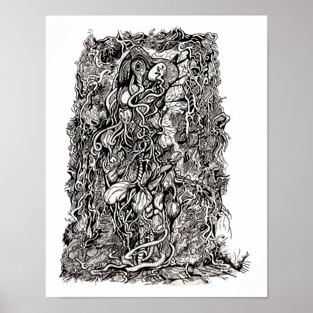 Life without Skin, av Brian Benson Poster (Framsidan)