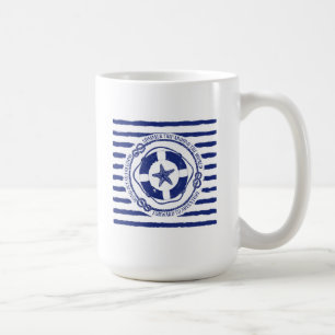 Lifebuoy och sjöstjärna kaffemugg