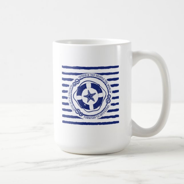 Lifebuoy och sjöstjärna kaffemugg (Höger)