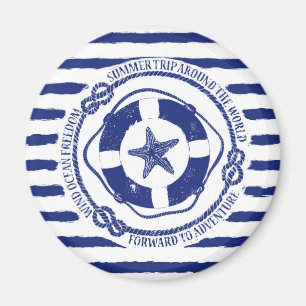 Lifebuoy och sjöstjärna magnet