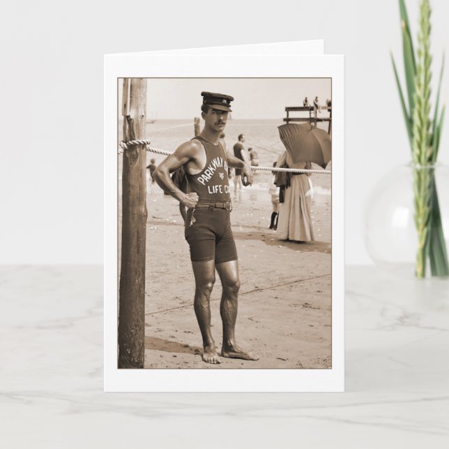 Lifeguard Brighton Beach 1905 Kort (Framsida)