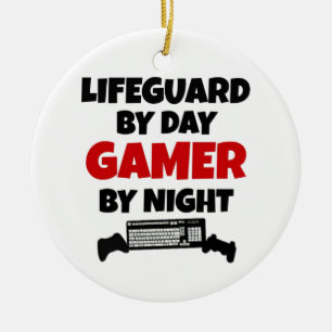Lifeguard Gamer Julgransprydnad Keramik