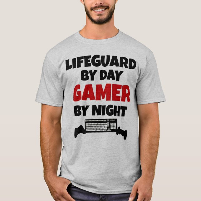 Lifeguard Gamer Tee Shirt (Framsida)