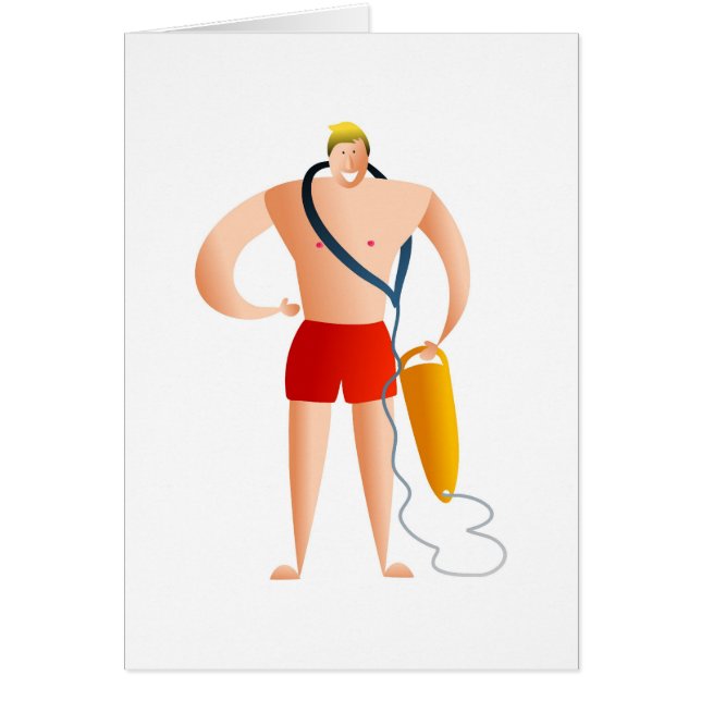 Lifeguard Hälsningskort (Framsidan)