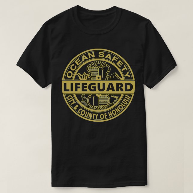 Lifeguard Honolulu Lifeguard T Shirt (Design framsida)
