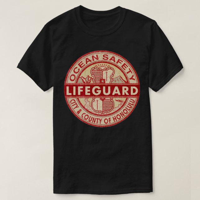 Lifeguard Honolulu T Shirt (Design framsida)